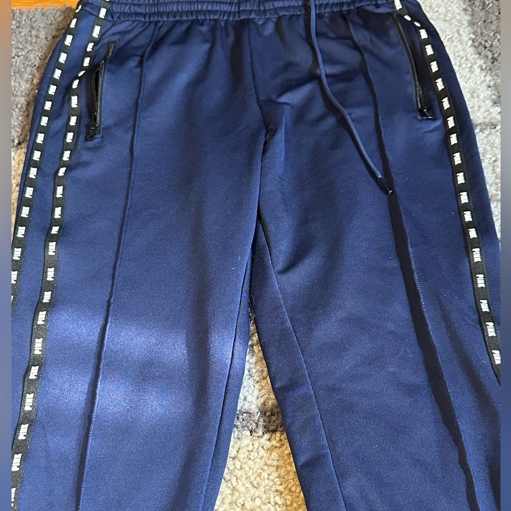VICTORIA SECRET PINK BLUE SWEATPANTS!
